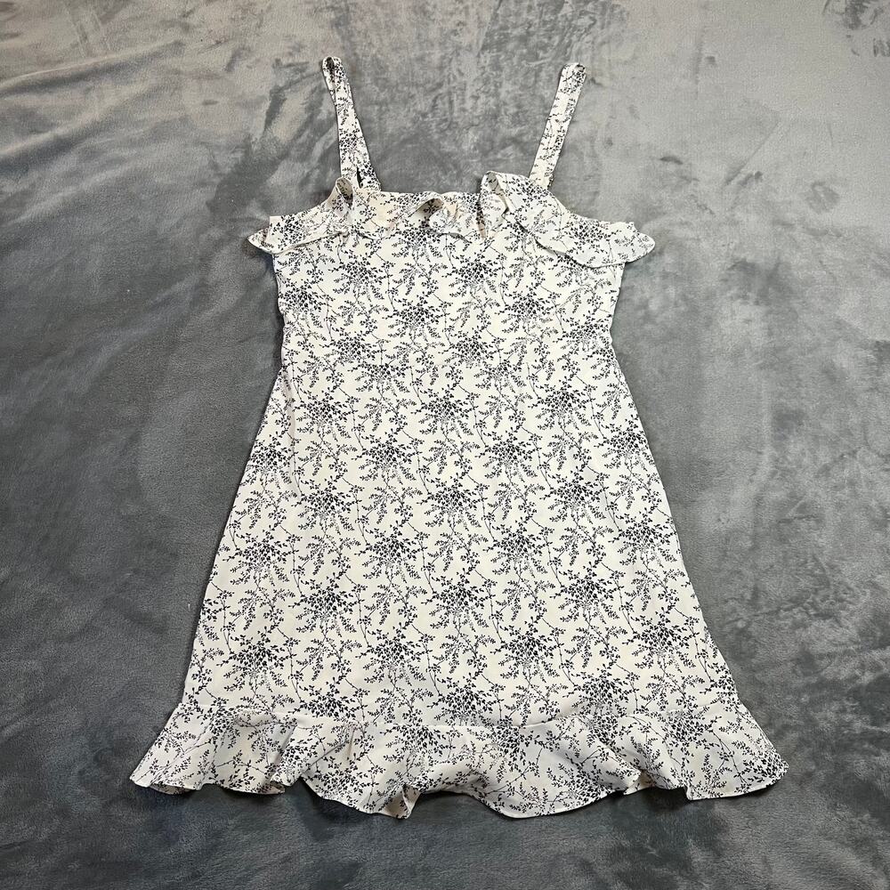 Altar’d State Sleeveless Ruffle Trim Floral Print Dress Size M Going Out Party
